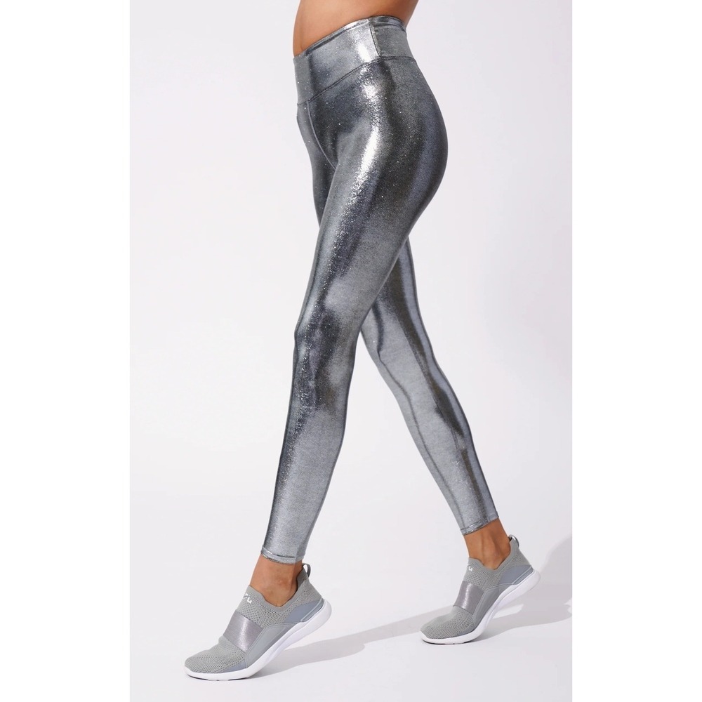 Heroine Sport Marvel Legging Platinum Metallic High Rise Yoga Pants Dancecore XS